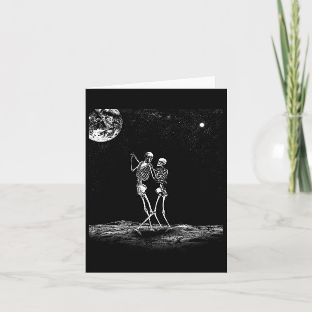 Tarot Card Kissing Skeleton Love Bones Horror Goth (Front)