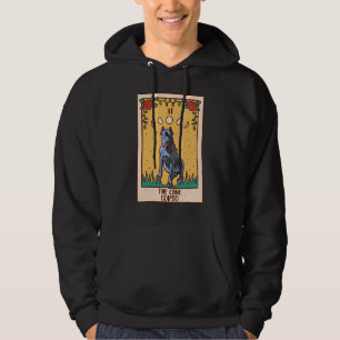 Tarot Card Occult Magic Occultism Dog Cane Corso Hoodie