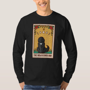 Tarot Card  Occult Magic Occultism Dog Newfoundlan T-Shirt