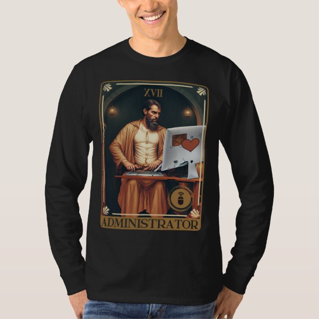Tarot Card of Administrator T-Shirt (Front)