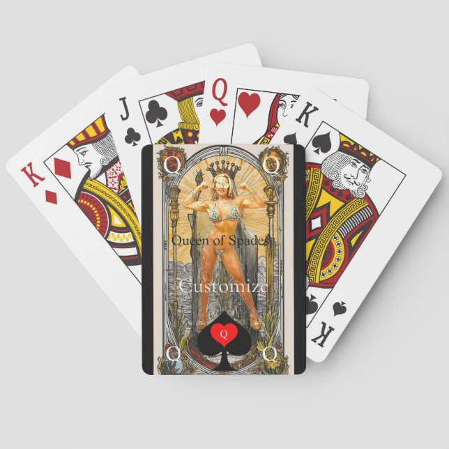 Tarot Card Queen of Spades Thunder_Cove (Back)
