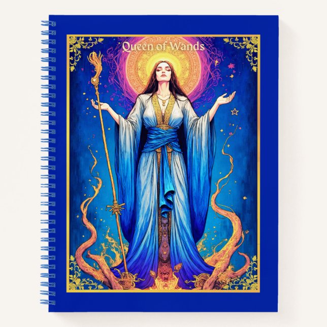 Tarot Card, Queen of Wands Journal  (Front)