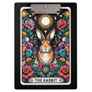 Tarot Card Rabbit Mystical Bunny Divination Clipboard