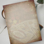 Tarot Card Rustic Lightly Lined Stationery Paper Notepad<br><div class="desc">A beautiful pad of lined standard size letter 8.5 x 11 stationery paper - each page with a Tarot Cards Theme and Lightly lined with Rustic Corners.</div>