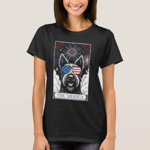 Tarot Card Scottish Terrier 4th of July US America T-Shirt