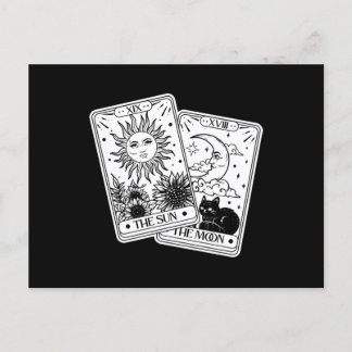 Tarot Card Sin and Moon, Cat