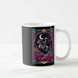 Tarot Card Skeleton Colourful Floral Unicorn Hallo Coffee Mug