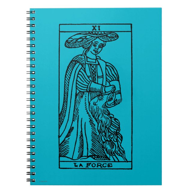 Tarot Card: Strength Notebook (Front)