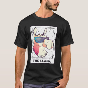 Tarot Card Sunglass Llama Mystical Cards Magic T-Shirt
