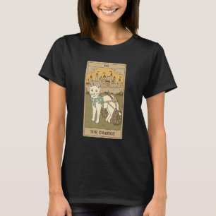 Tarot Card The Chariot And Cat Cosmic Graphic Cats T-Shirt