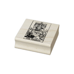Tarot Card: The Chariot: Personalised Text Rubber Stamp