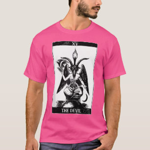 Tarot Card The Devil Gothic Occult Baphomet Major T-Shirt