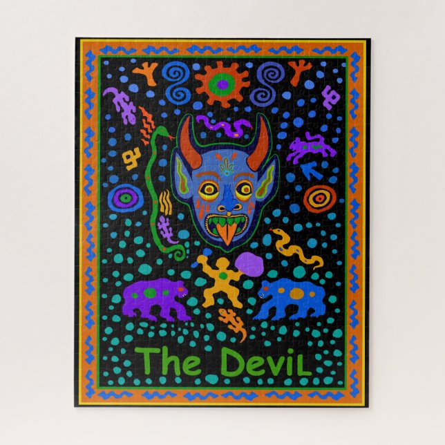 TAROT CARD - THE DEVIL JIGSAW PUZZLE (Vertical)