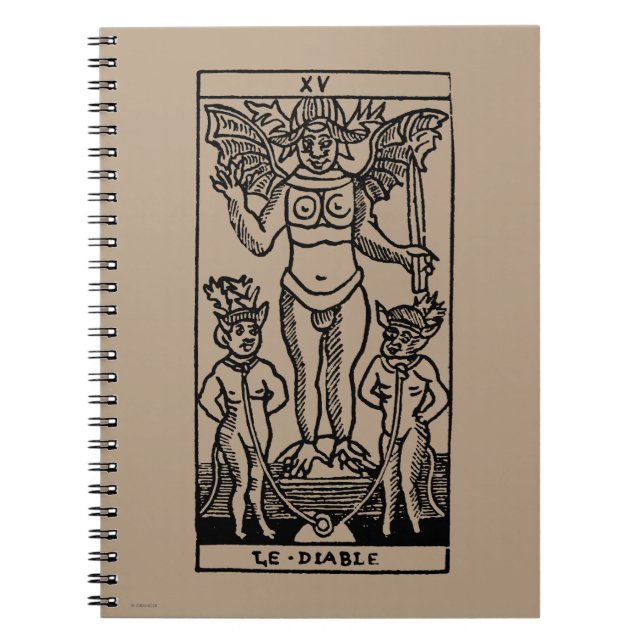Tarot Card: The Devil Notebook (Front)