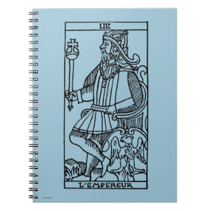 Tarot Card: The Emperor Spiral Notebook
