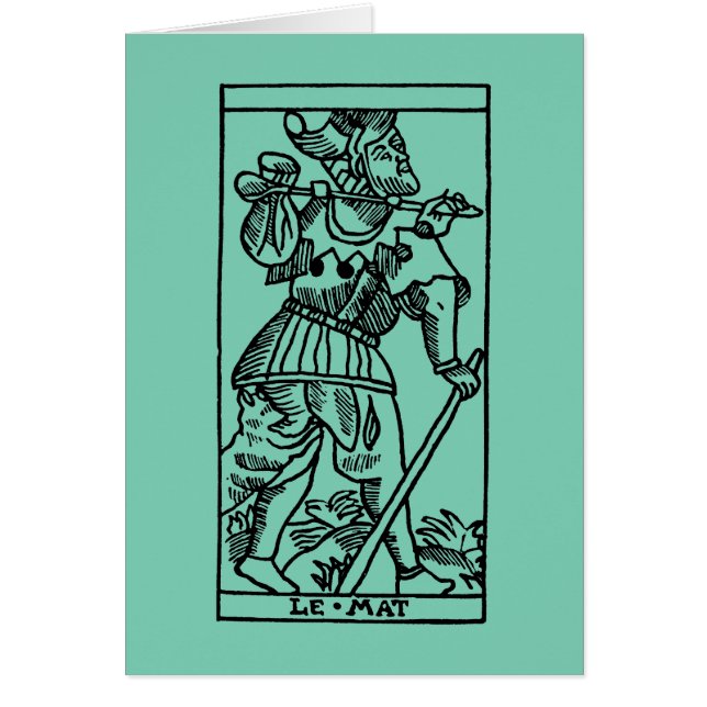 Tarot Card: The Fool (Front)