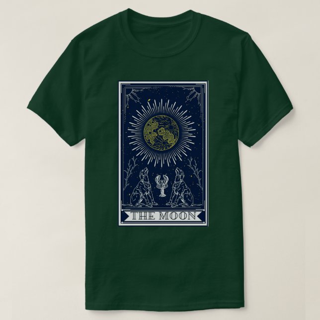 Tarot card THE MOON T-Shirt (Design Front)