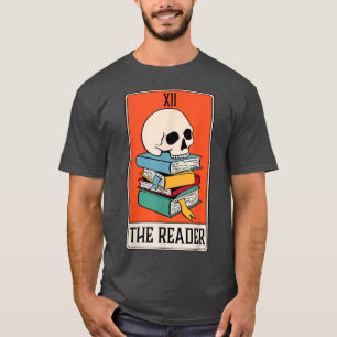 Tarot Card The Reader Occult Reading Books Lover  T-Shirt