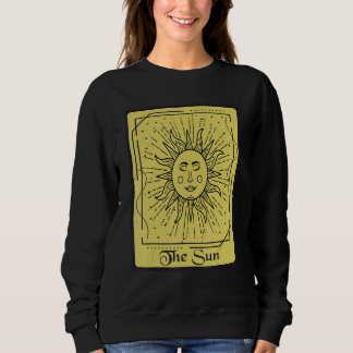 Tarot Card The Sun  Occult Mystical Cards Sweatshirt