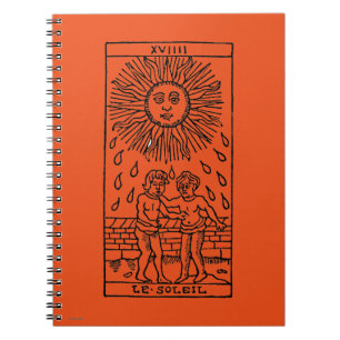 Tarot Card: The Sun Spiral Notebook