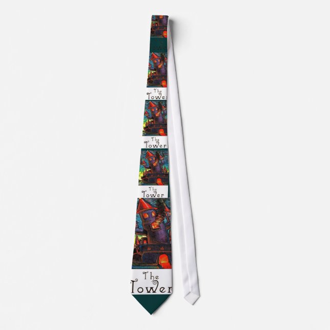 TAROT CARD THE TOWER TIE (Front)