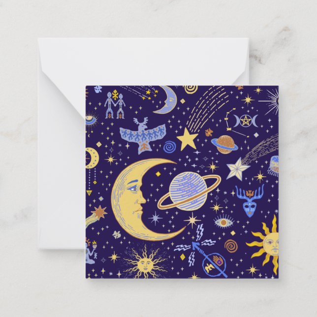 Tarot Card - THE WORLD (Back)