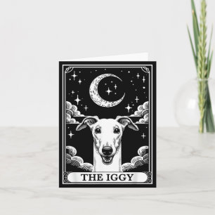 Tarot Card Vintage Crescent Moon Italian Ghound