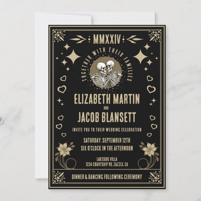 Tarot Card Wedding Invitation (Front)