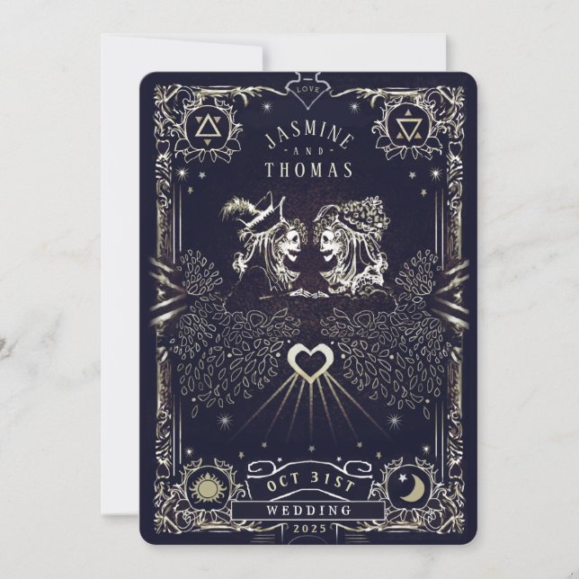 Tarot Card Wedding Invitation (Front)