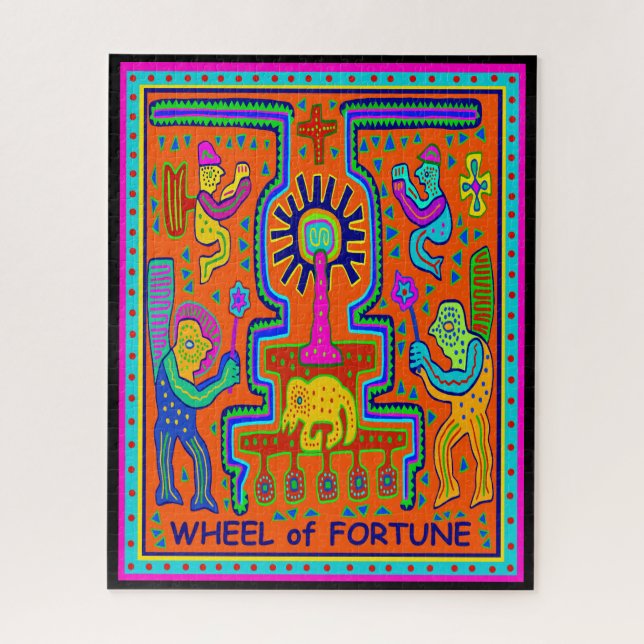 TAROT CARD - WHEEL OF FORTUNE JIGSAW PUZZLE (Vertical)