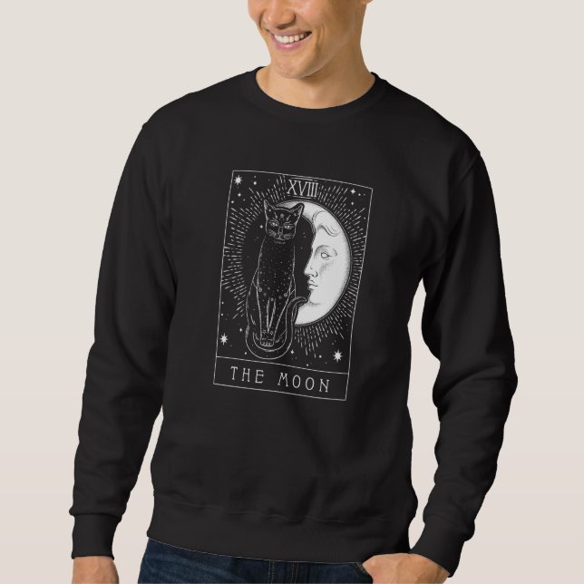 Tarot Card XVIII The Moon   Sweatshirt (Front)