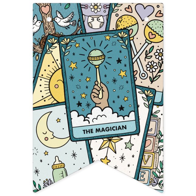 Tarot Cards Baby Shower Bunting (Fifth Flag)