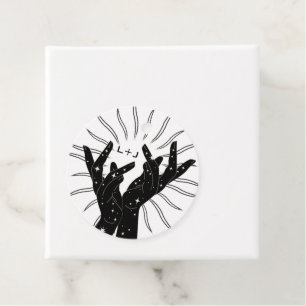 Tarot Cards   Bridal Shower   Wedding   Love Hands Favour Tags