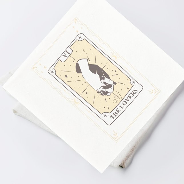 Tarot Cards | Bridal Shower | Wedding | Neutrals Napkin (Creator Uploaded)