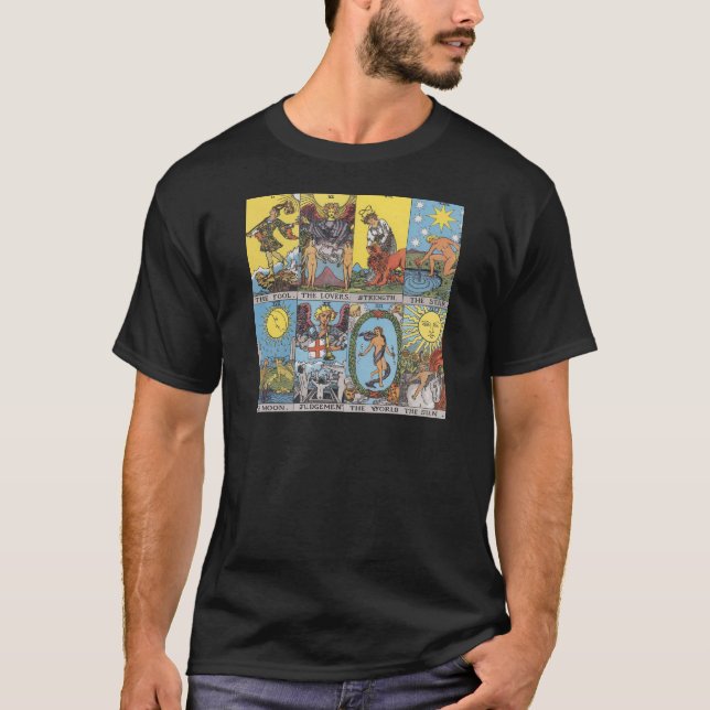 Tarot Cards Collage T-Shirt (Front)
