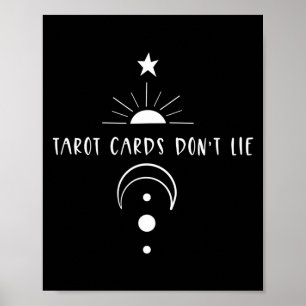 Tarot Cards Don't Lie Funny New Age Witch Sritual Poster