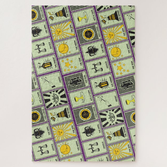 Tarot Cards Pattern Jigsaw Puzzle (Vertical)