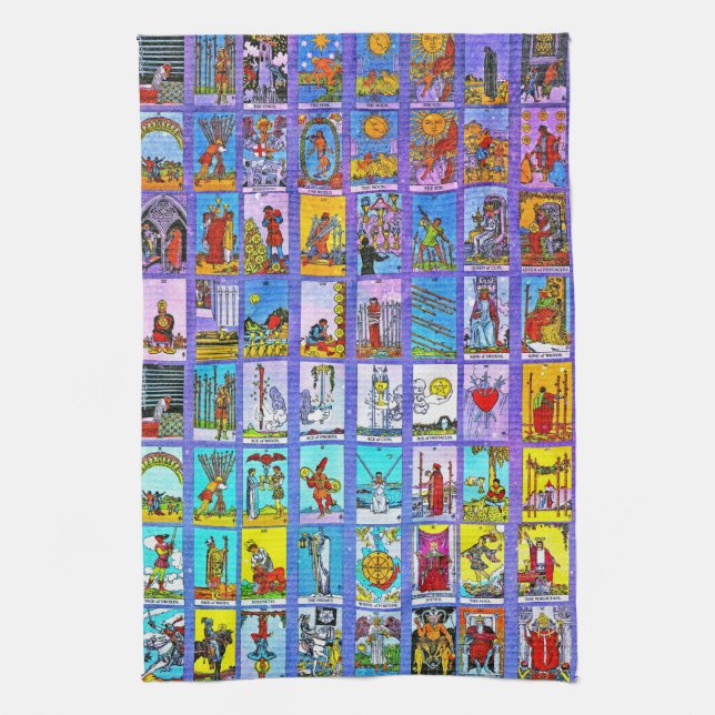Tarot Cards Tea Towel (Vertical)
