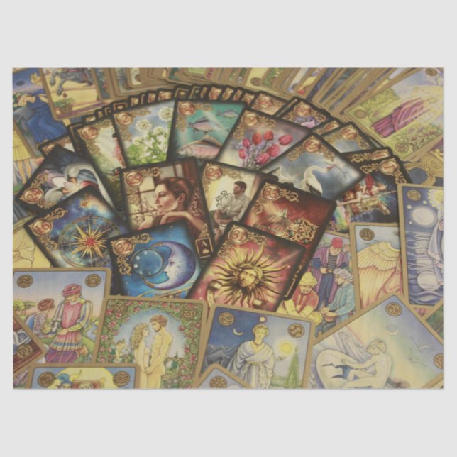 tarot cards tissue paper (Front)