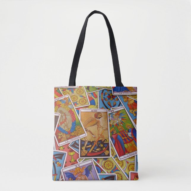 tarot cards tote bag (Front)
