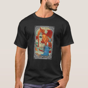 Tarot Cards - Tower - Occult - Fortune Teller - Go T-Shirt