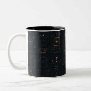 Tarot Cards Two-Tone Coffee Mug