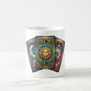 Tarot Cards with Mystical Celestial Art Coffee Mug