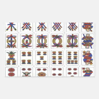 tarot de marseille rectangular sticker