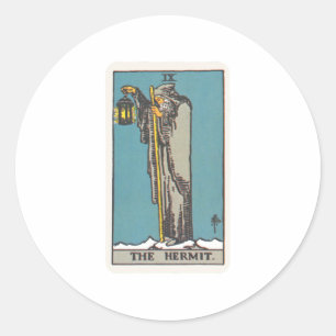 Tarot Der Eremit The Hermit Classic Round Sticker