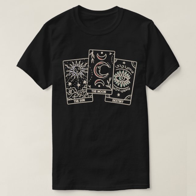 Tarot ds Zodiac Horoscope Fortune Teller Reader In T-Shirt (Design Front)