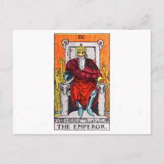 tarot-emperor postcard