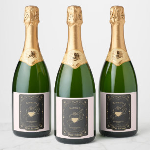 Tarot Esoteric Fortune Pink Sparkling Wine Label
