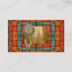 Tarot Feather Gypsy Psychic Astrology Business Card