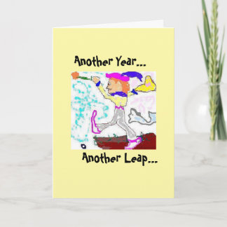 Tarot Fool Birthday Card-Yellow Card